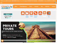Tablet Screenshot of cancunalltours.com